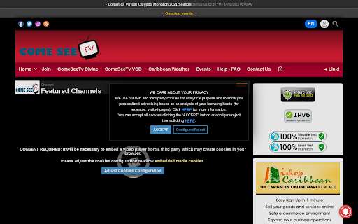 Run android online APK ComeSeeTv Live from MyAndroid or emulate ComeSeeTv Live using MyAndroid