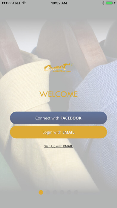Emulate iPhone app Comet Cleaners - San Antonio using MyAndroid