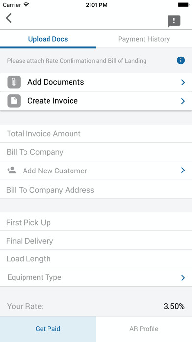 Emulate iPhone app ComFreight: Load Matching App using MyAndroid