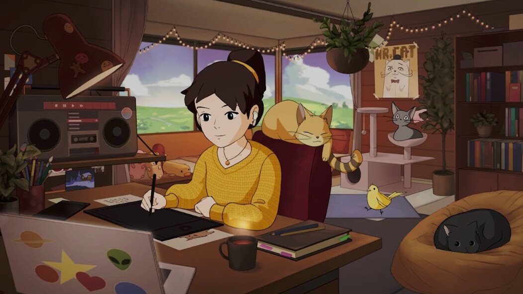 Run android online APK Comfy Girl - Chill  Cozy Game from MyAndroid or emulate Comfy Girl - Chill  Cozy Game using MyAndroid