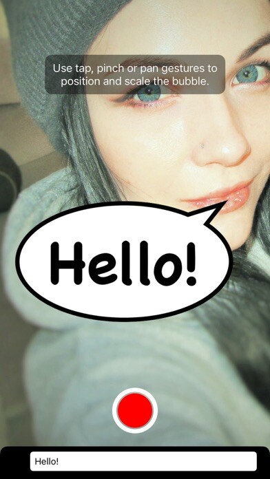 Emulate iPhone app Comic Bubble AR using MyAndroid