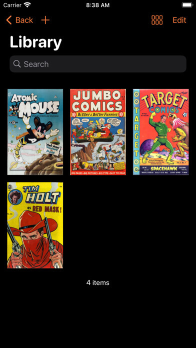 Emulate iPhone app ComicReader - Read your comics using MyAndroid