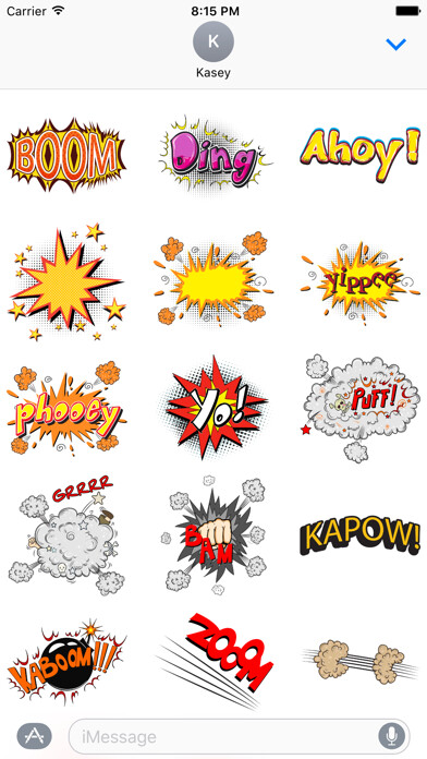 Emulate iPhone app Comic Sticker Pack using MyAndroid Emulate iPhone app Comic Sticker Pack using MyAndroid