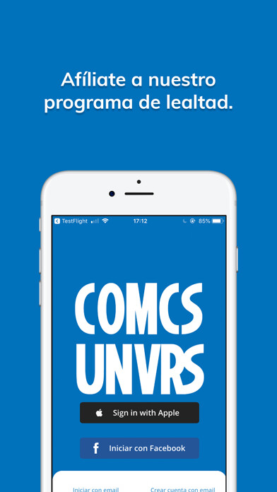 Emulate iPhone app COMICSUNIVERSE using MyAndroid Emulate iPhone app COMICSUNIVERSE using MyAndroid