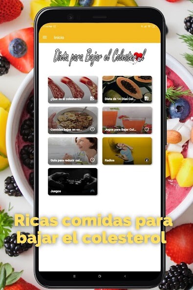 Run android online APK Comida para bajar colesterol from MyAndroid or emulate Comida para bajar colesterol using MyAndroid