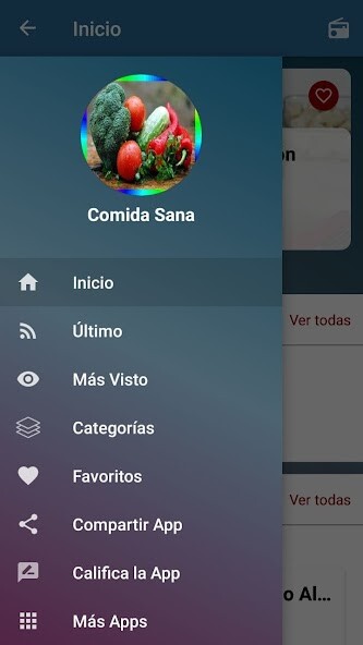 Run android online APK Comida Sana Recetas from MyAndroid or emulate Comida Sana Recetas using MyAndroid