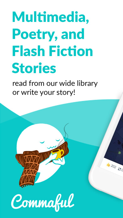 Emulate iPhone app Commaful: Short Stories, Poems using MyAndroid