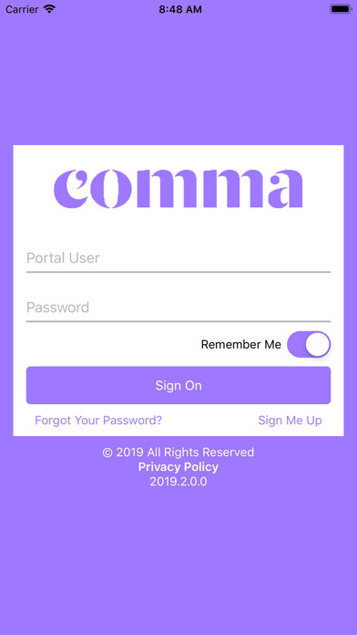 Emulate iPhone app Comma Insurance using MyAndroid
