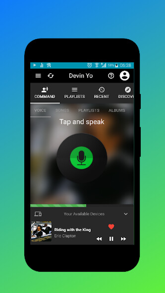 Run android online APK Commandify - Spotify Voice Control from MyAndroid or emulate Commandify - Spotify Voice Control using MyAndroid