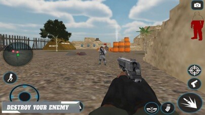 Emulate iPhone app Commando Fight: New Army War using MyAndroid