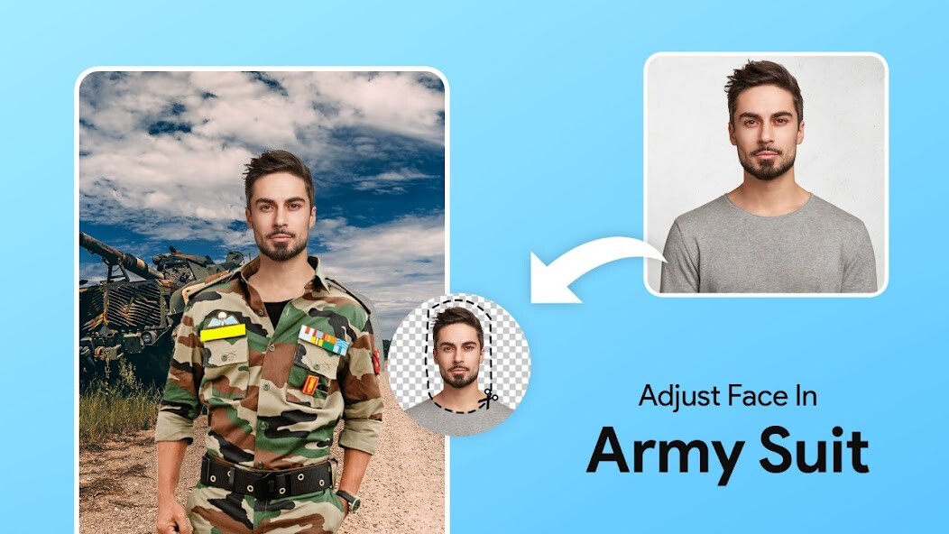 Emulate Android APK Commando Photo Suit Editor