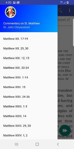 Run android online APK Commentary on Matthew St. Chrysostom (audiobook) 5 from MyAndroid or emulate Commentary on Matthew St. Chrysostom (audiobook) 5 using MyAndroid