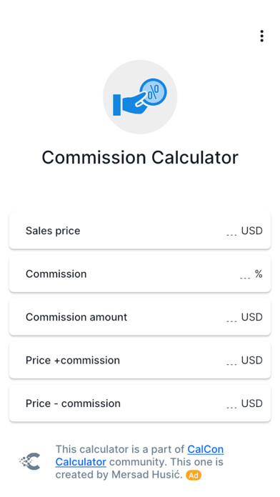 Emulate iPhone app Commission Calculator - CalCon using MyAndroid Emulate iPhone app Commission Calculator - CalCon using MyAndroid