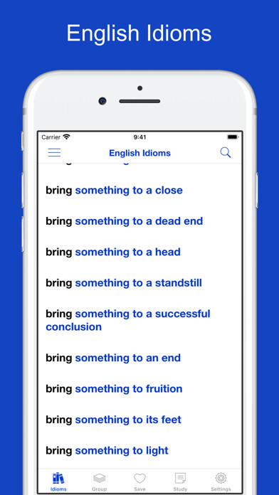 Emulate iPhone app Common English Idioms using MyAndroid Emulate iPhone app Common English Idioms using MyAndroid