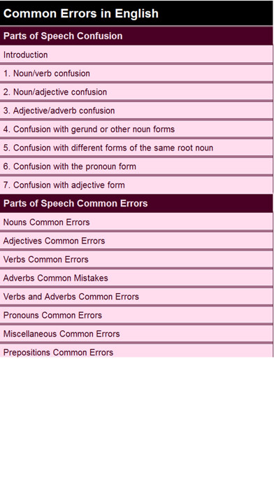 Emulate iPhone app Common Errors in English using MyAndroid