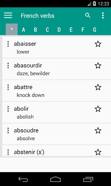 Run android online APK Common French Verbs - Learn French from MyAndroid or emulate Common French Verbs - Learn French using MyAndroid Run android online APK Common French Verbs - Learn French from MyAndroid or emulate Common French Verbs - Learn French using MyAndroid