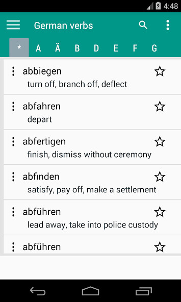Run android online APK Common German Verbs - Learn German from MyAndroid or emulate Common German Verbs - Learn German using MyAndroid