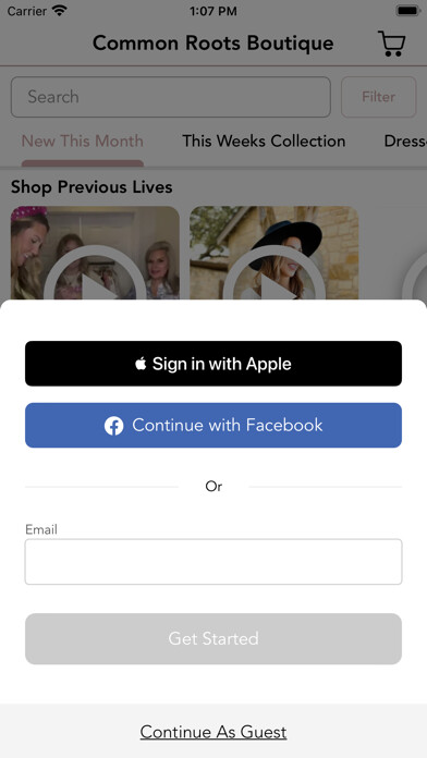 Emulate iPhone app Common Roots Boutique using MyAndroid Emulate iPhone app Common Roots Boutique using MyAndroid