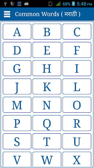 Emulate Android APK Common Word English to Marathi