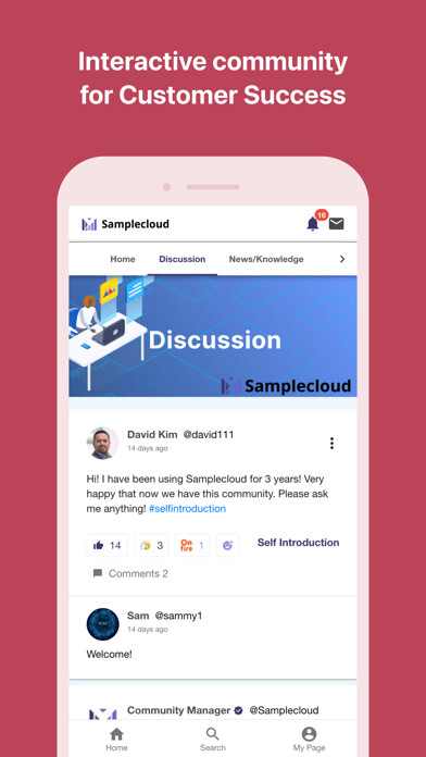 Emulate iPhone app Commune: Customer Success App using MyAndroid