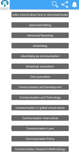 Emulate Communication Journalism Media Books from MyAndroid or run Communication Journalism Media Books using MyAndroid