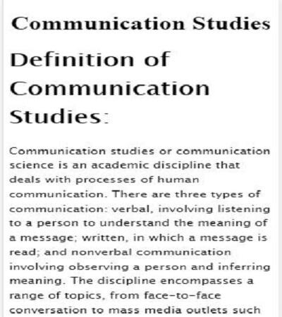 Emulate Communication Studies from MyAndroid or run Communication Studies using MyAndroid