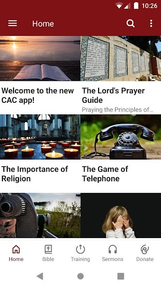 Emulate iPhone app Community Alliance Church CAC using MyAndroid Emulate iPhone app Community Alliance Church CAC using MyAndroid