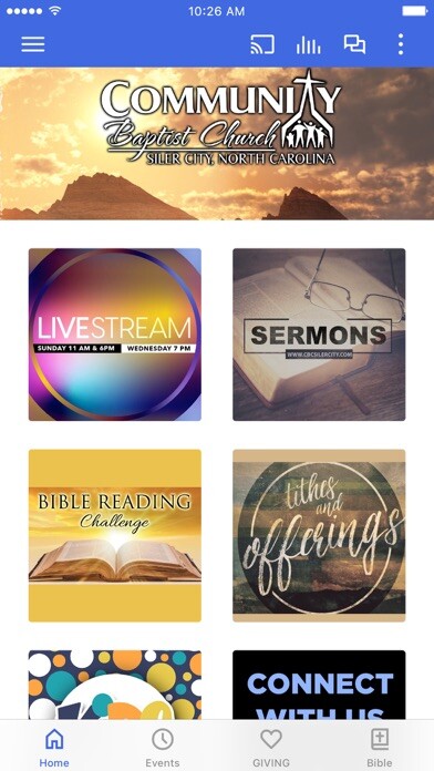 Emulate iPhone app Community Baptist Siler City using MyAndroid Emulate iPhone app Community Baptist Siler City using MyAndroid