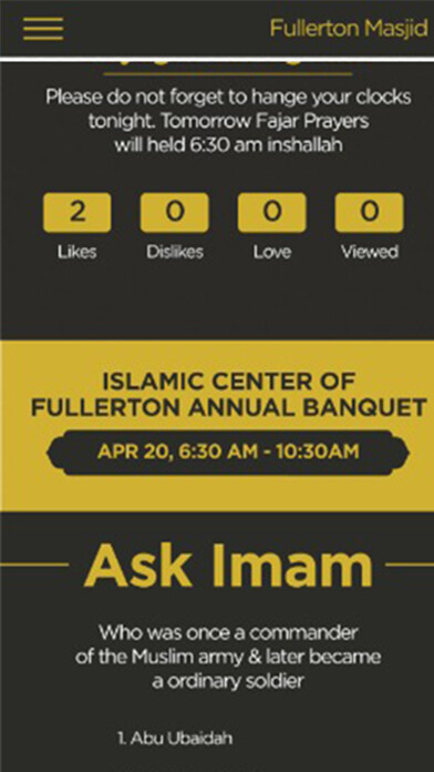 Emulate iPhone app Community Connect Masjid using MyAndroid Emulate iPhone app Community Connect Masjid using MyAndroid