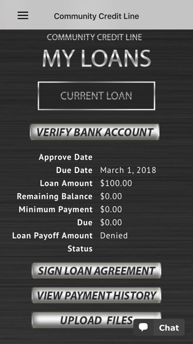 Emulate iPhone app Community Credit Line using MyAndroid