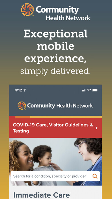 Emulate iPhone app Community Health Network using MyAndroid