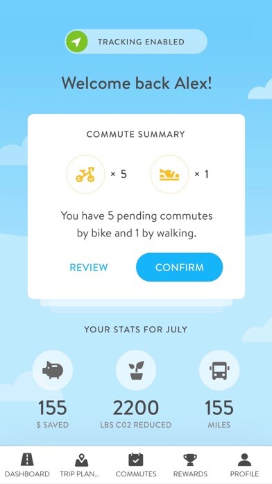 Emulate iPhone app Commute Tracker by RideAmigos using MyAndroid Emulate iPhone app Commute Tracker by RideAmigos using MyAndroid