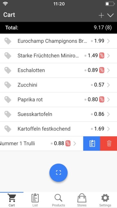Emulate iPhone app Comparator — smart shopping using MyAndroid