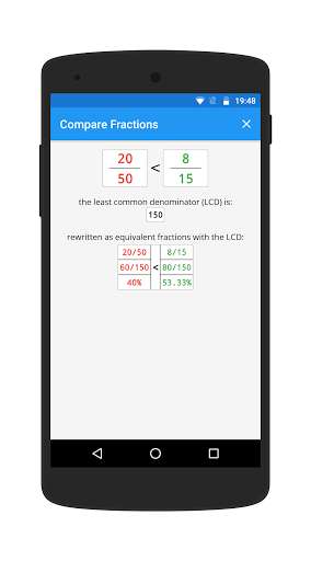 Run android online APK Compare Fractions - Free, No Ads from MyAndroid or emulate Compare Fractions - Free, No Ads using MyAndroid Run android online APK Compare Fractions - Free, No Ads from MyAndroid or emulate Compare Fractions - Free, No Ads using MyAndroid