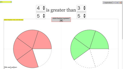 Emulate iPhone app Compare Fractions Interactive using MyAndroid Emulate iPhone app Compare Fractions Interactive using MyAndroid