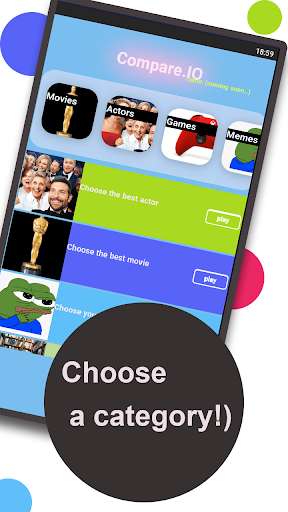Run android online APK CompareIo from MyAndroid or emulate CompareIo using MyAndroid