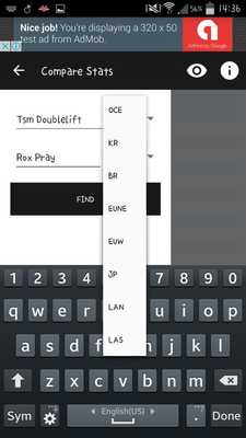 Emulate Android APK Compare Stats for LoL Emulate Android APK Compare Stats for LoL