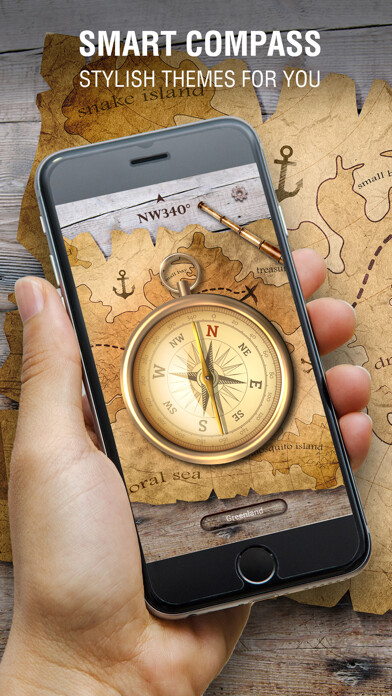 Emulate iPhone app Compass - 3D Outdoor Assistant using MyAndroid
