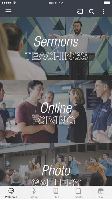 Emulate iPhone app Compass Bible Church Tustin using MyAndroid Emulate iPhone app Compass Bible Church Tustin using MyAndroid