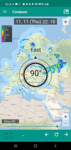 Run android online APK Compass Earth from MyAndroid or emulate Compass Earth using MyAndroid