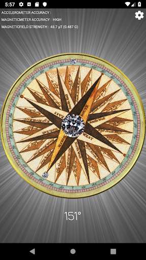 Run android online APK compass free app with fastest sensor from MyAndroid or emulate compass free app with fastest sensor using MyAndroid