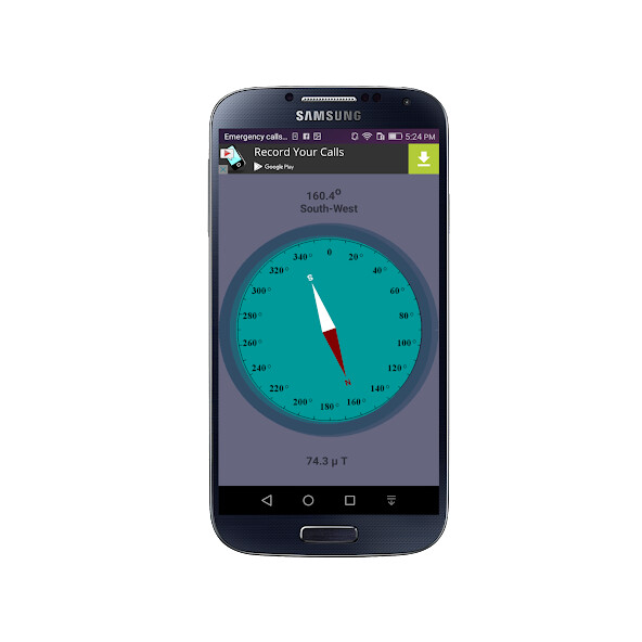 Emulate Compass Navigation System from MyAndroid or run Compass Navigation System using MyAndroid