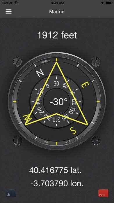 Emulate iPhone app Compass One using MyAndroid