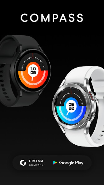 Run android online APK Compass Watch Face from MyAndroid or emulate Compass Watch Face using MyAndroid