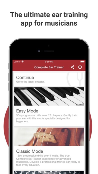 Emulate iPhone app Complete Ear Trainer using MyAndroid Emulate iPhone app Complete Ear Trainer using MyAndroid