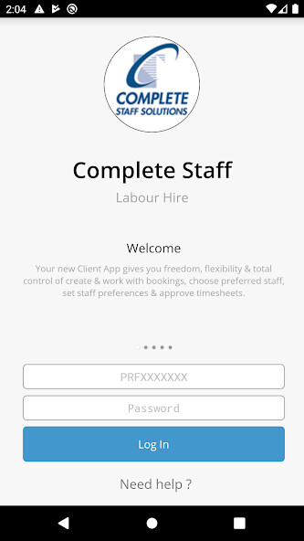 Emulate Android APK Complete Staff Solutions Clients