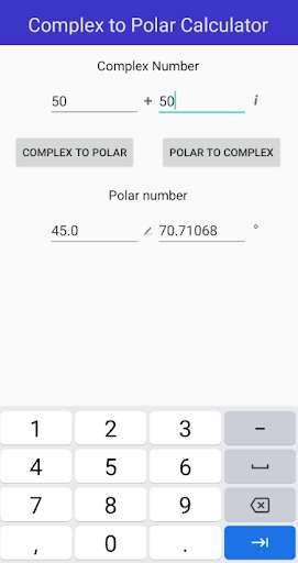 Run android online APK Complex to Polar Converter from MyAndroid or emulate Complex to Polar Converter using MyAndroid Run android online APK Complex to Polar Converter from MyAndroid or emulate Complex to Polar Converter using MyAndroid