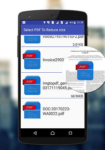 Run android online APK Compress PDF Files size from MyAndroid or emulate Compress PDF Files size using MyAndroid