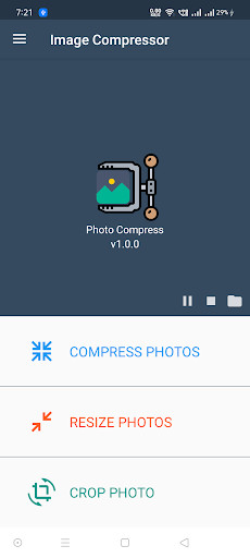 Emulate Android APK Compress photos