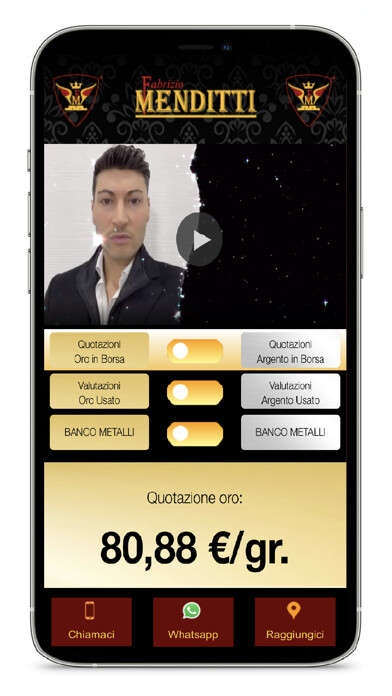 Emulate iPhone app Compro Oro Fabrizio Menditti using MyAndroid Emulate iPhone app Compro Oro Fabrizio Menditti using MyAndroid